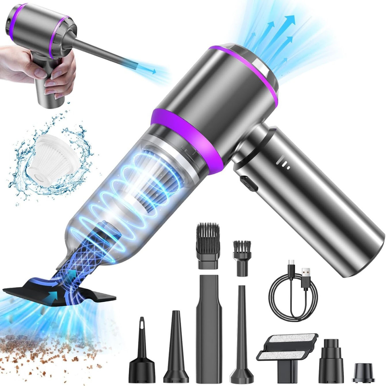 Car Vacuum Cleaner - Aspirateur de voiture puissant | Nettoyeur