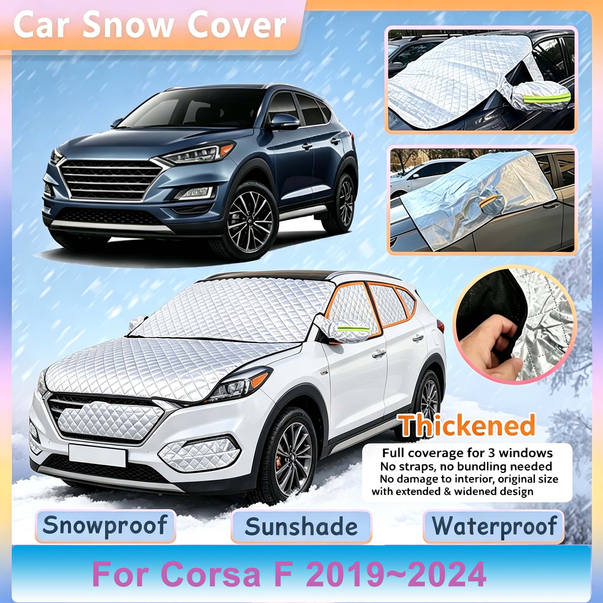 Car Accessories For Winter - Pare-soleil et protection anti-givre pour pare-brise