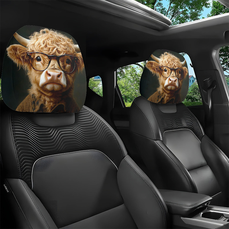 Car Accessories Xmas - 1/2 housses d'appui-tête de voiture, motif