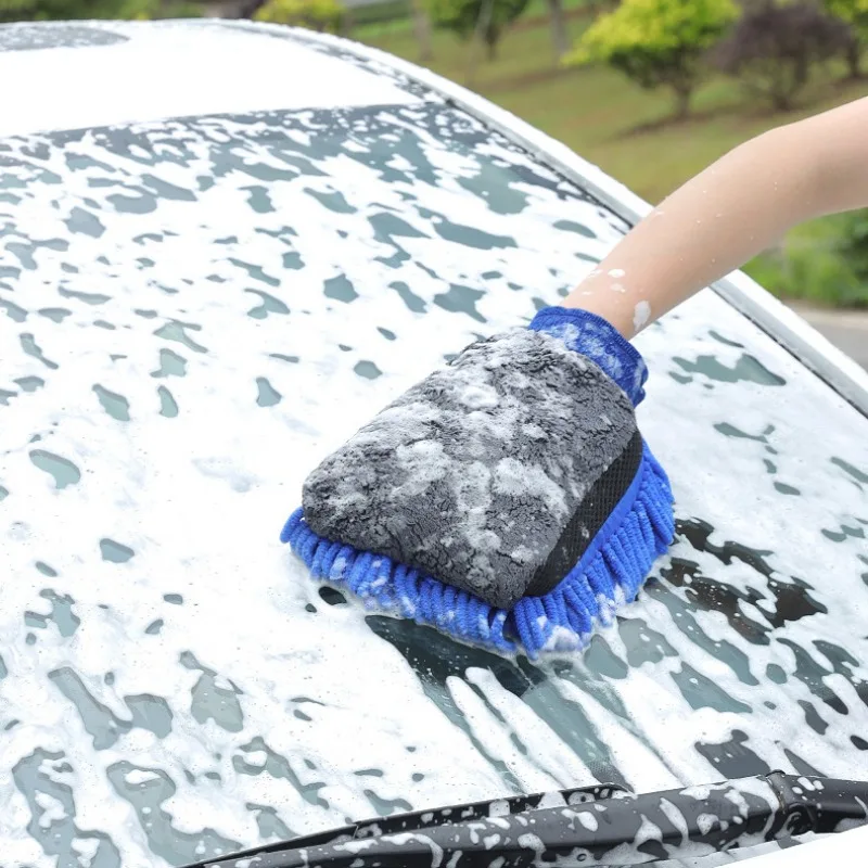 Gants de lavage de voiture en  - Car Detailing Brush avis et prix